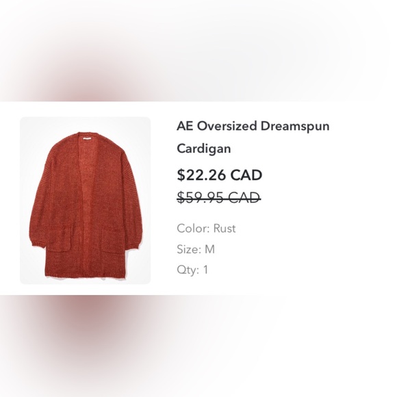 American Eagle Long Cardigan - Picture 5 of 5